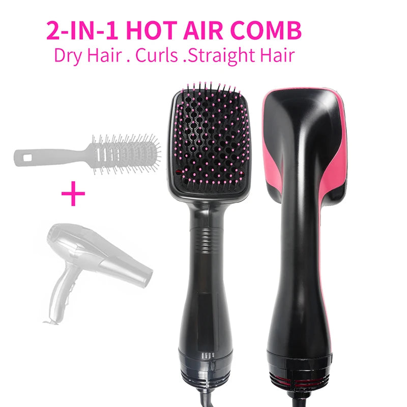 Hair Dryer One Step Electric Hot Air Brush Travel Hairdryer Hairbrush Professional Hair Straightening Hairbrush Styling Tool